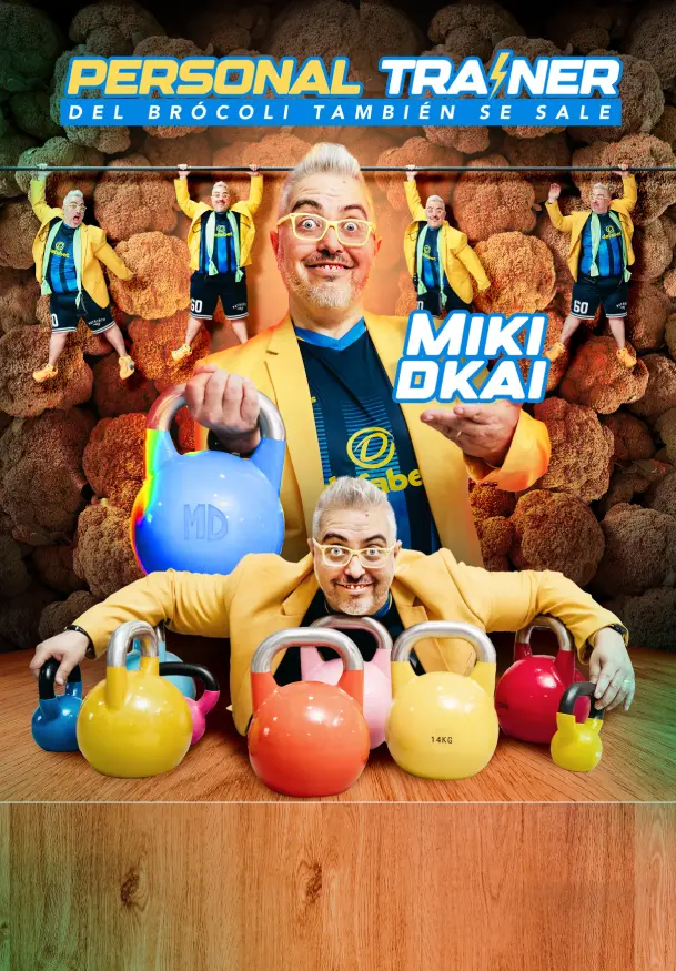 Cartel de Miki Dkai. Personal trainer