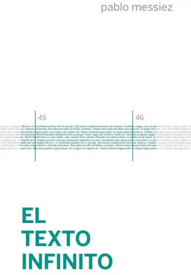 Cartel de El texto infinito, de Pablo Messiez