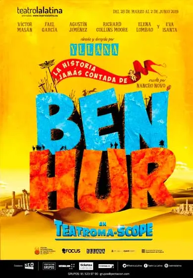 Cartel de La loca, loca historia de Ben-Hur