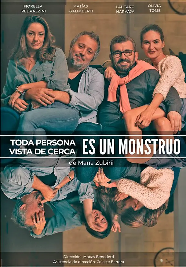 Cartel de Toda persona vista de cerca es un monstruo