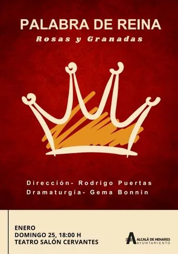 Cartel de Palabra de Reina, Rosas y Granadas
