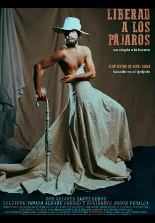 Cartel de Liberad a los pájaros. Un elogio a la locura