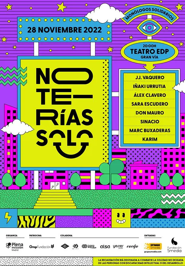 Cartel de No te rías solo