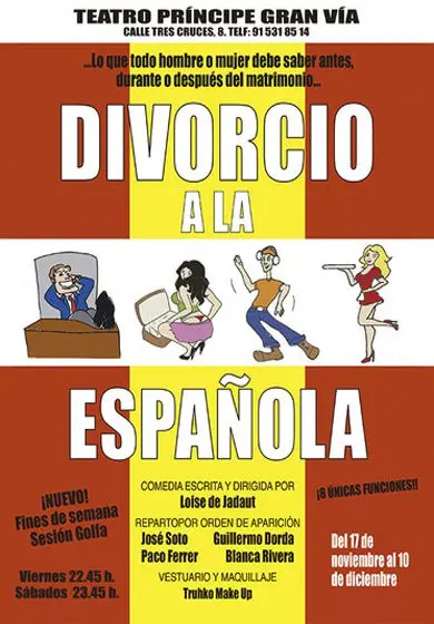 Cartel de Divorcio a la española