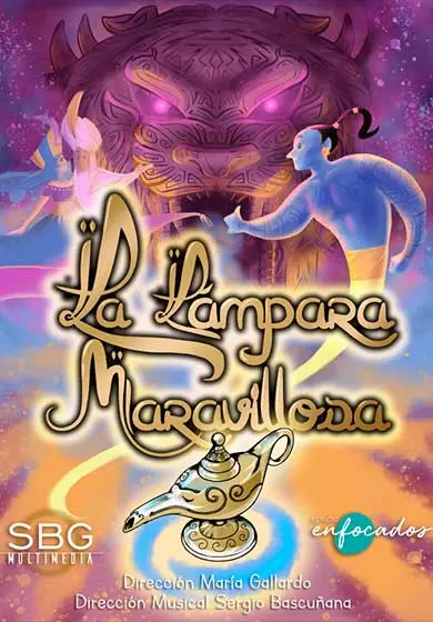 Cartel de La lámpara maravillosa - María Gallardo