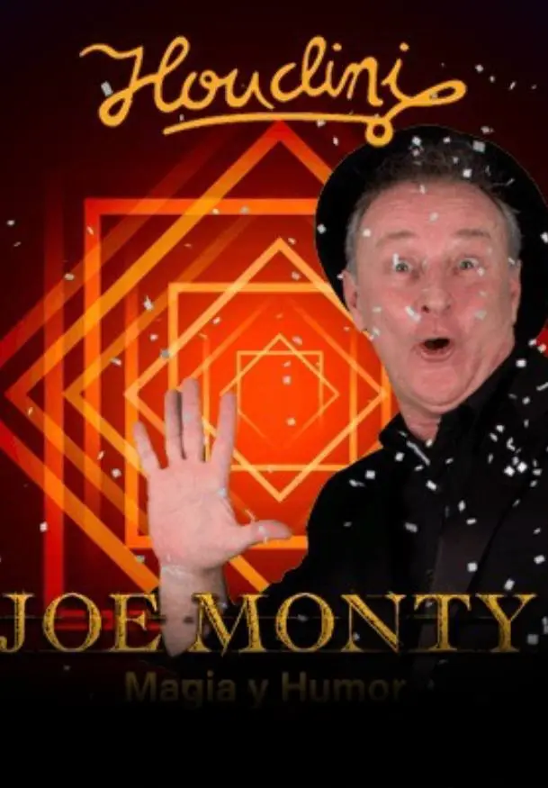 Cartel de Joe Monty. Magia y humor muy de cerca