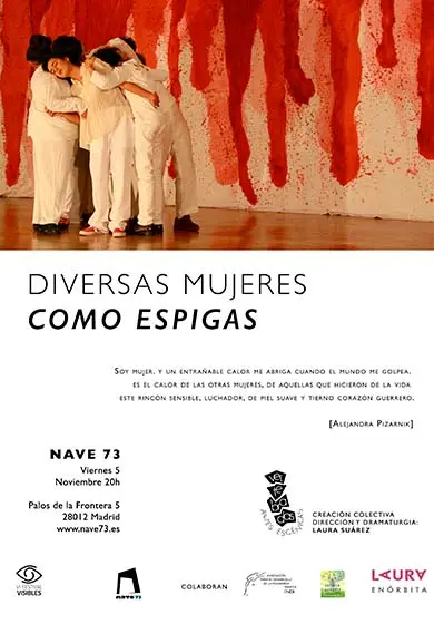 Cartel de Diversas mujeres. Como espigas