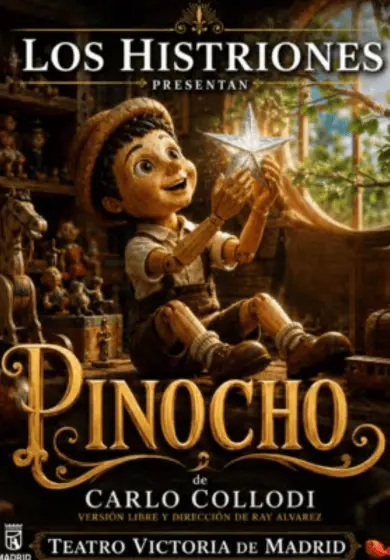 Cartel de Pinocho de Carlo Collodi