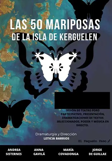 Cartel de Las 50 mariposas de la isla de Kerguelen