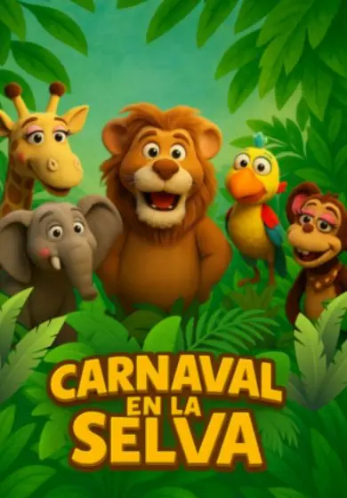 Cartel de Carnaval en la selva