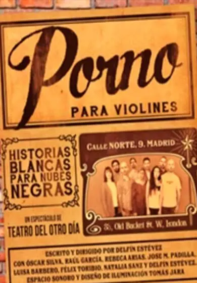 Cartel de Porno para violines