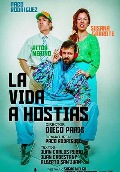 Cartel de La vida a hostias