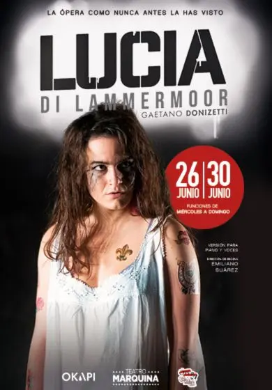 Cartel de Lucia di Lammermoor - Okapi Producciones