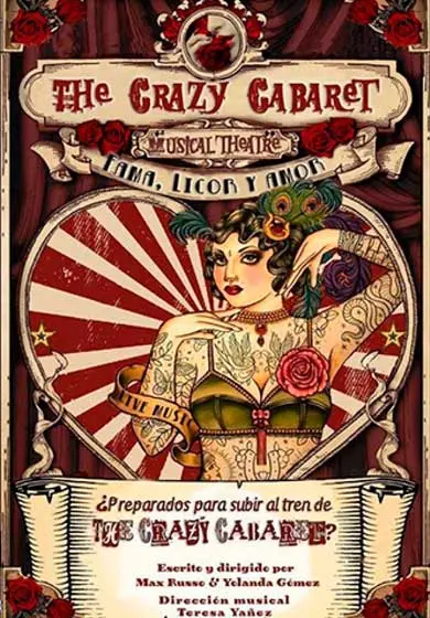 Cartel de Crazy Cabaret – Fama, Licor y Amor