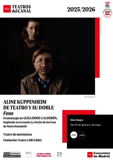 Cartel de Feos - Aline Kuppenheim / De Teatro y Su Doble