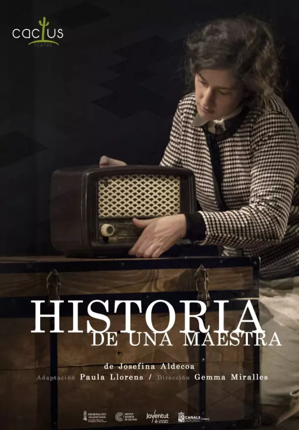 Cartel de Historia de una maestra - Cactus Teatre