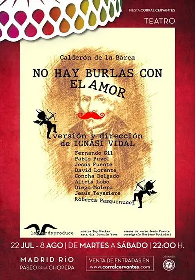 Cartel de No hay burlas con el amor