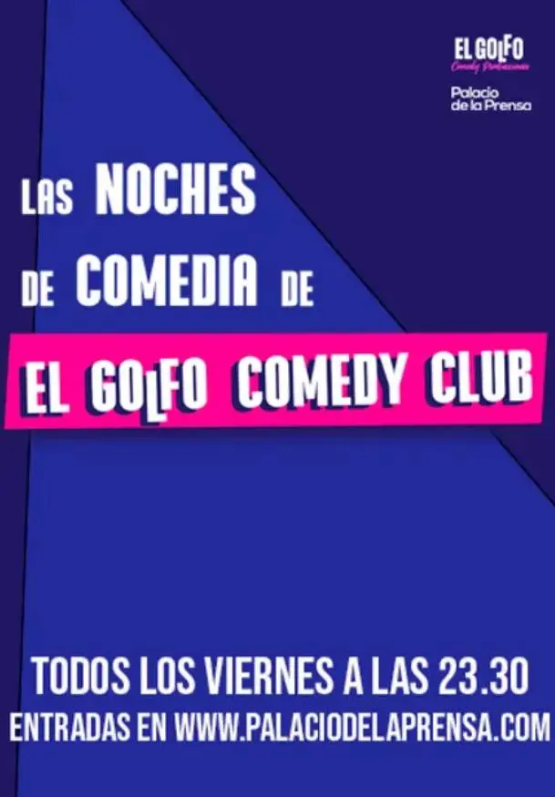 Cartel de Las noches de comedia de El golfo comedy club