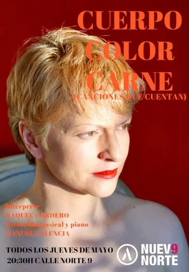 Cartel de Cuerpo, color, carne (canciones que cuentan)