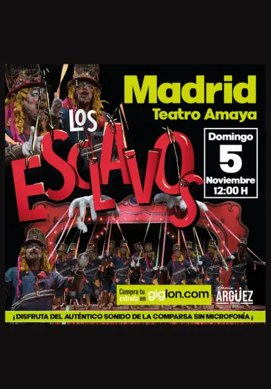 Cartel de Comparsa Los esclavos