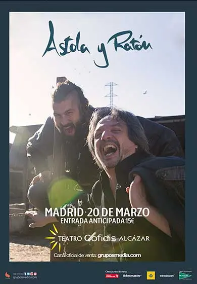 Cartel de Astola y Ratón: Rock de palo