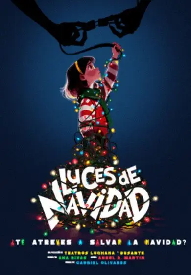 Cartel de Luces de Navidad