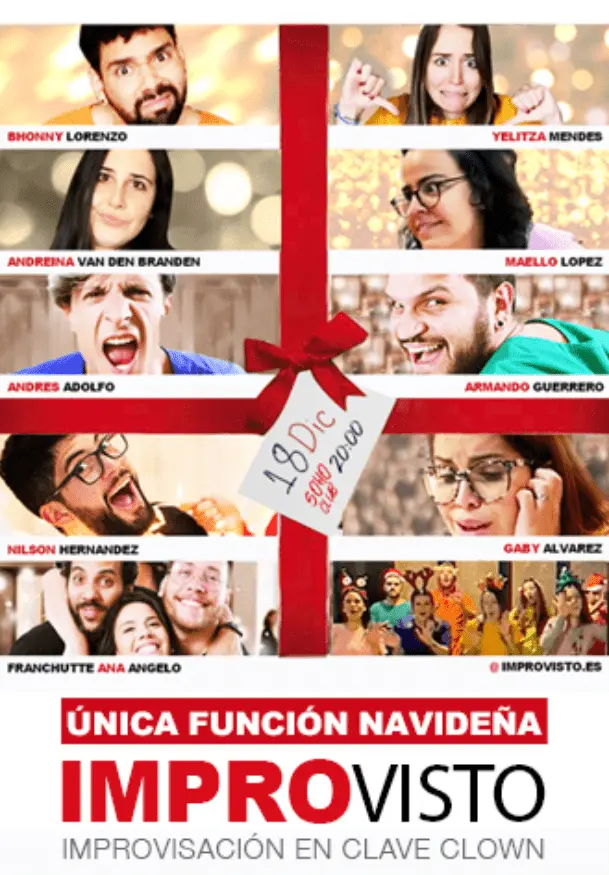 Cartel de Improvisto; show navideño
