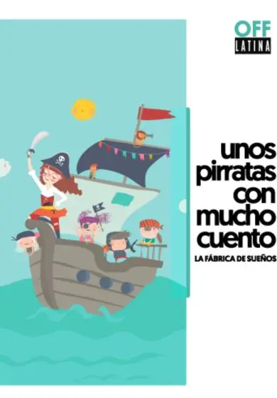 Cartel de Unos pirratas con mucho cuento