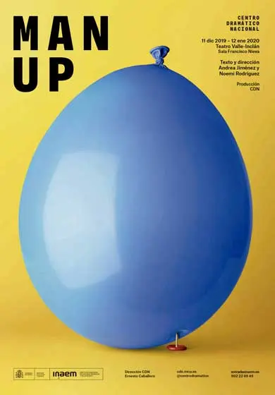 Cartel de Teatro En Vilo: Man Up