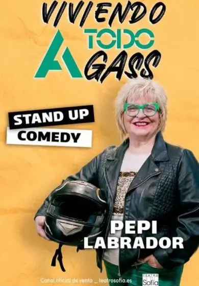 Cartel de Viviendo a todo Gass - Pepi Labrador