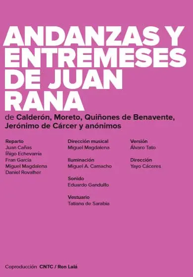 Cartel de RON LALÁ: Andanzas y entremeses de Juan Rana