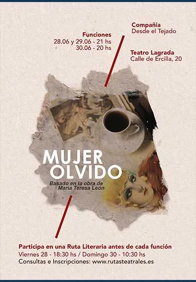 Cartel de Mujer olvido