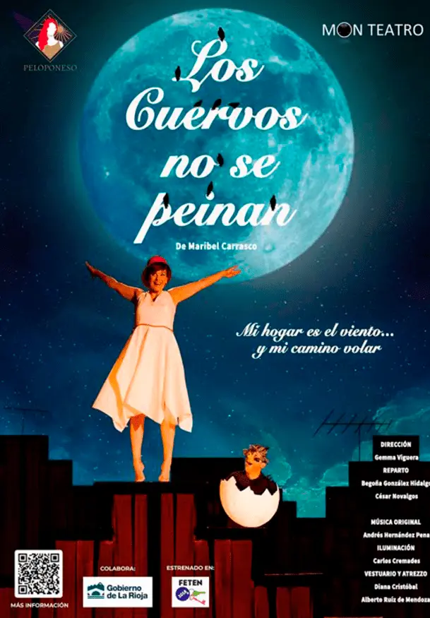 Cartel de Los cuervos no se peinan
