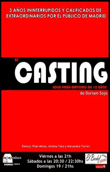 Cartel de El casting para mayores de 18 años
