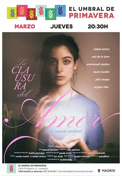 Cartel de Cía. La Dolorosa: La clausura del amor