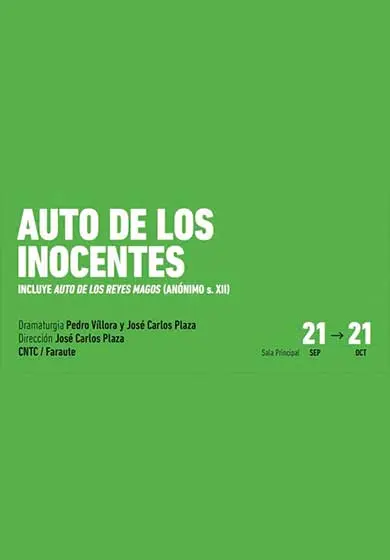 Cartel de Auto de los inocentes