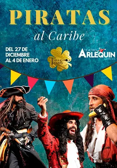 Cartel de Timaginas Teatro: Piratas al Caribe