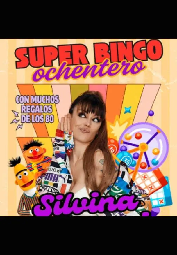 Cartel de Superbingo ochentero by Silvina Magari