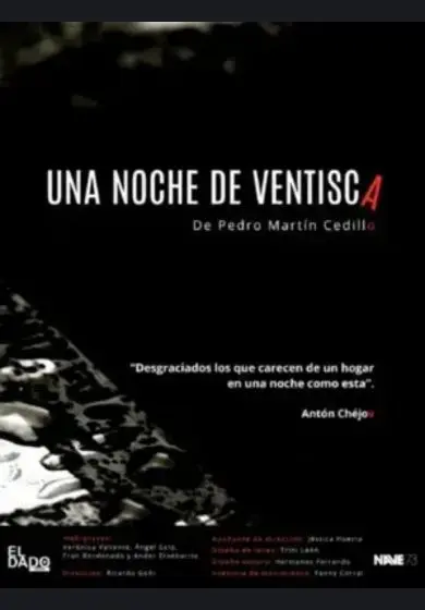 Cartel de Una noche de ventisca