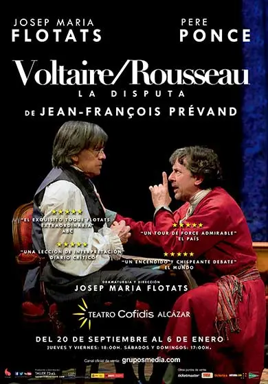 Cartel de Voltaire / Rousseau. La disputa