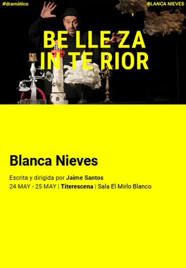 Cartel de Titerescena: Blanca Nieves - La Chana Teatro