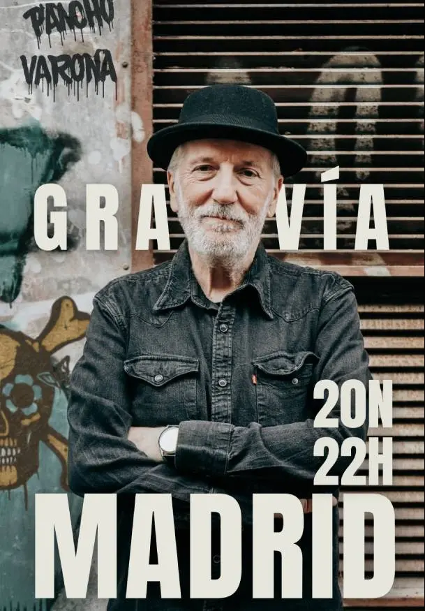 Cartel de Pancho Varona en concierto