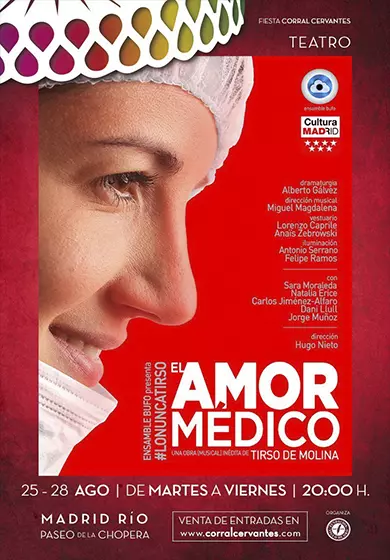 Cartel de Ensamble Bufo: El Amor Médico