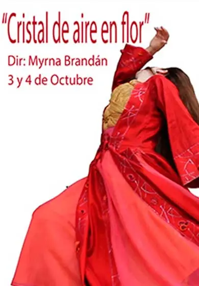 Cartel de Cristal de aire en flor - Miradas del cuerpo