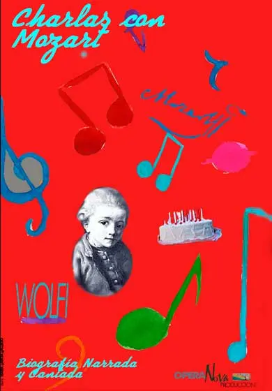 Cartel de Charlas con Mozart
