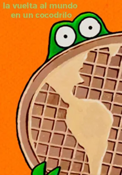 Cartel de La vuelta al mundo en un cocodrilo