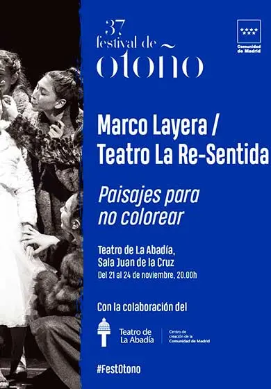 Cartel de Paisajes para no colorear
