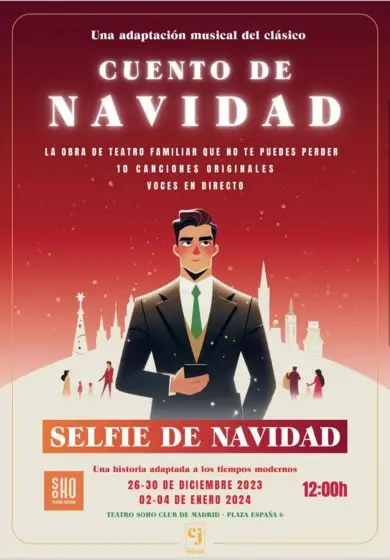 Cartel de Selfie de Navidad