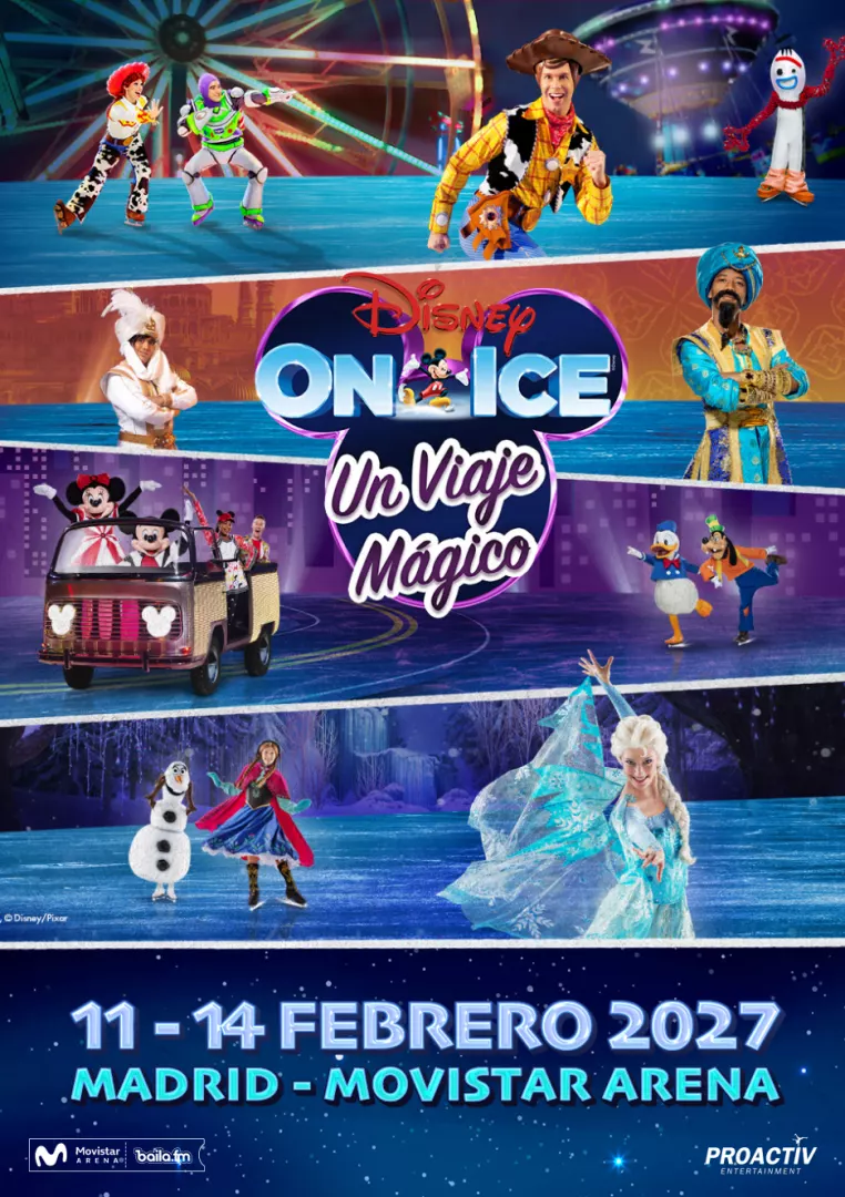 Cartel de Disney on Ice: Un viaje mágico