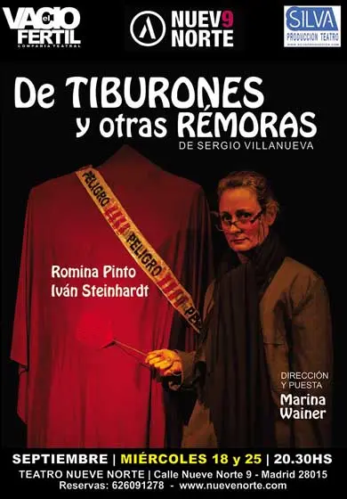 Cartel de De tiburones y otras rémoras